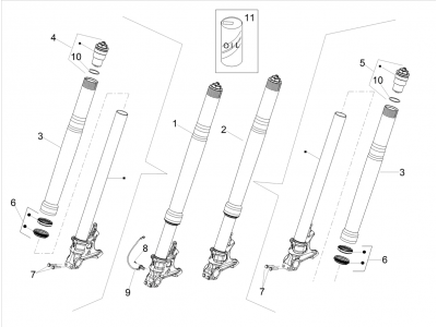 Εμπρός πιρούνι Ohlins